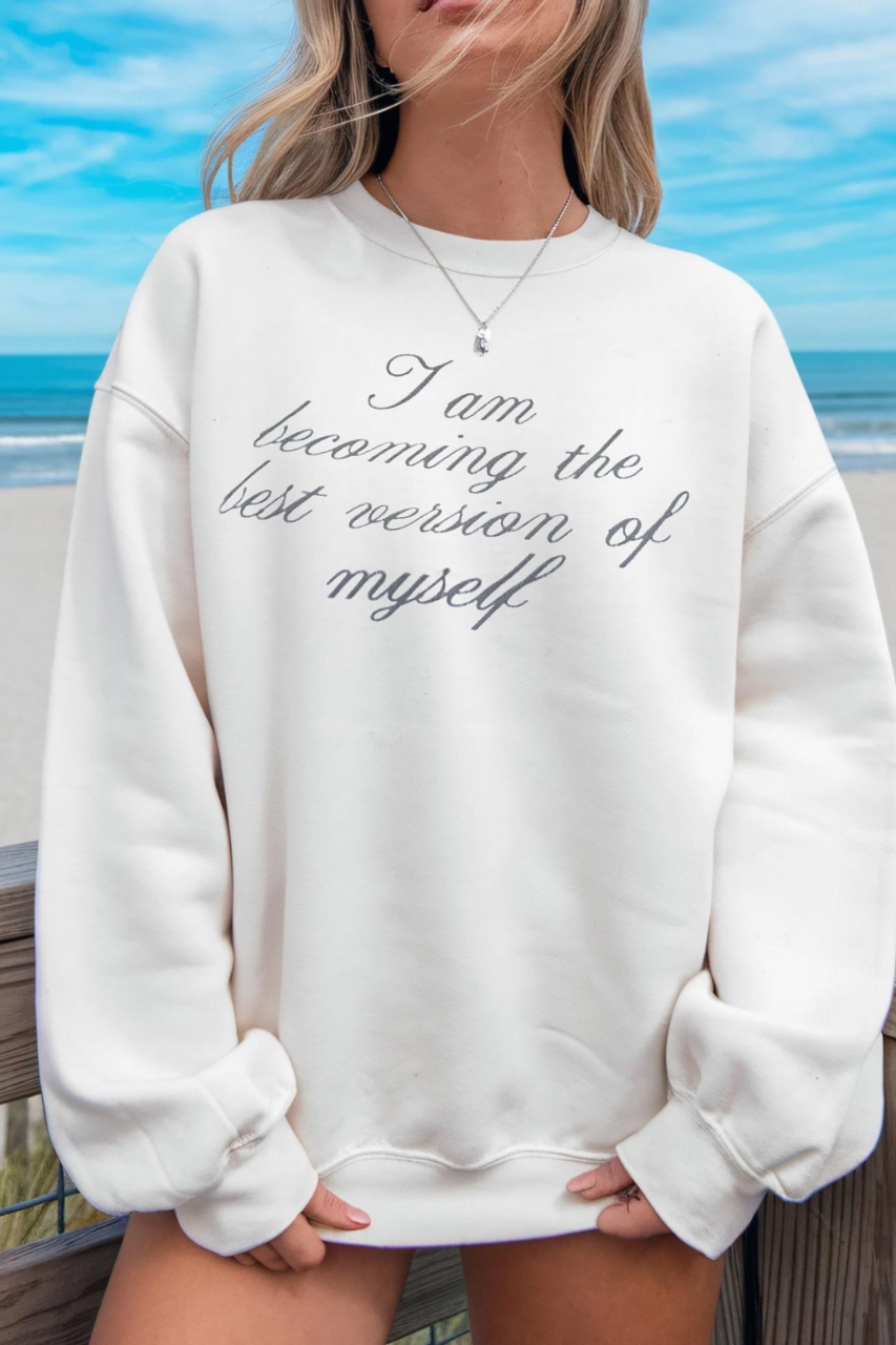 CUSTOM FRONT TEXT SWEATSHIRT - Image 3